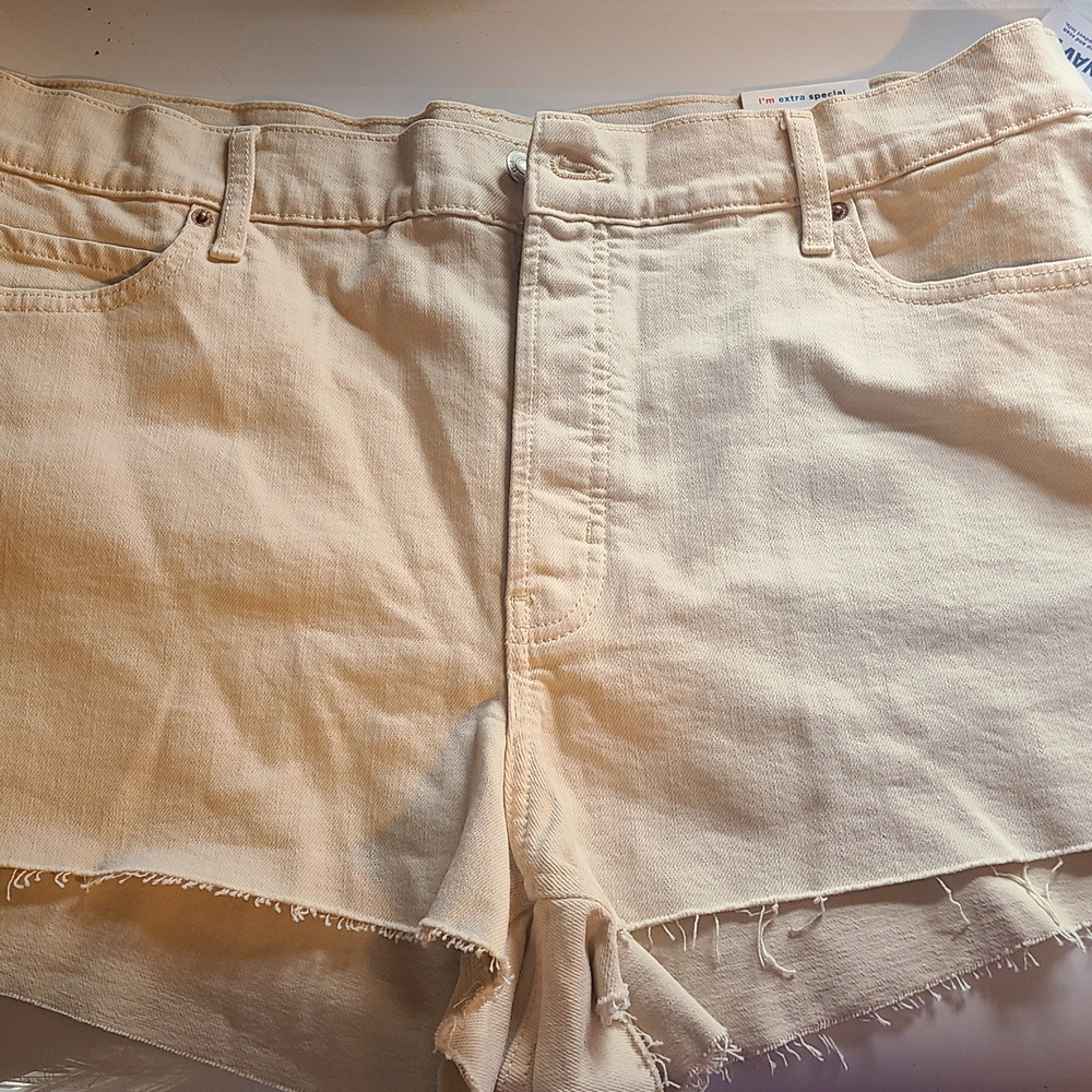 Women's Cream Old Navy Denim Shorts